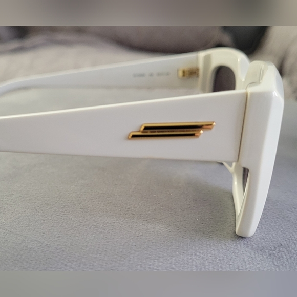 Bottega Veneta White Square Sunglasses BV1030SA main image 6